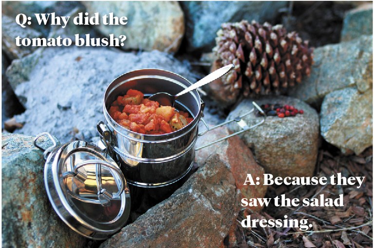 Q: Why did the tomato blush? A: Because they saw the salad dressing