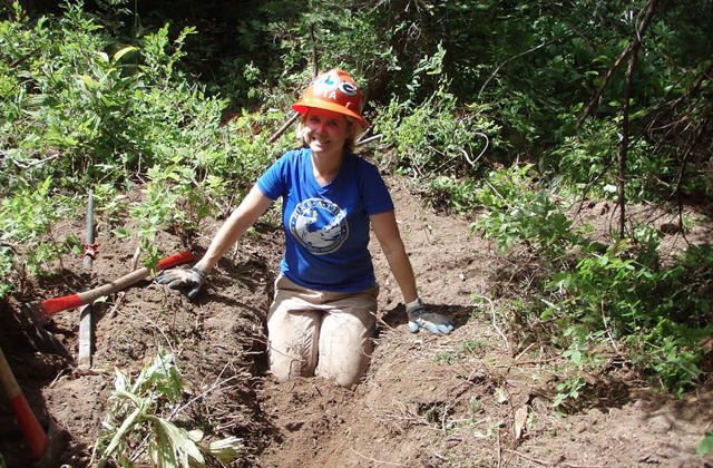Liz-in-a-hole-PCT-Commonwealth-Basin-Greg-Friend-8-8-15.jpg