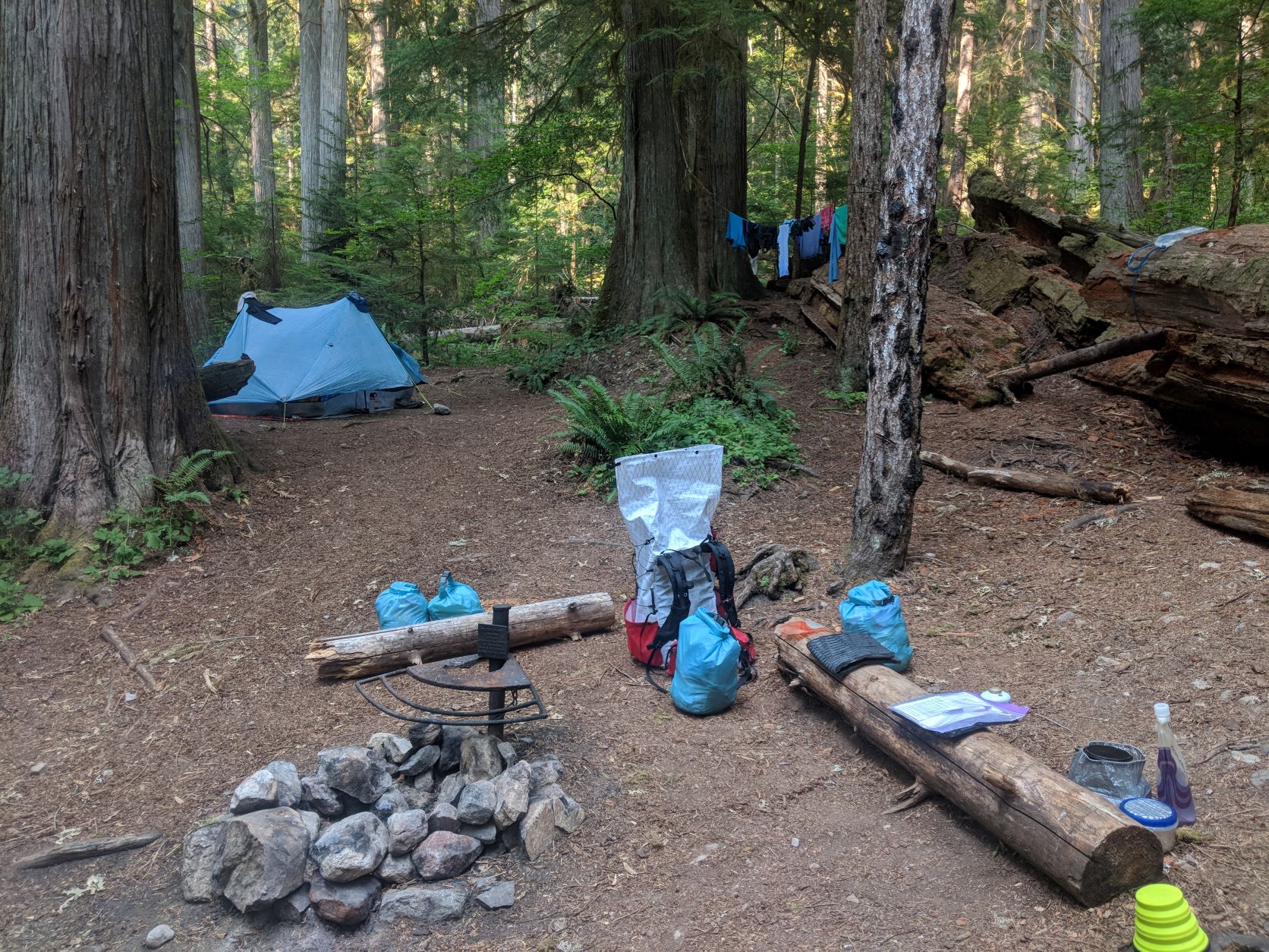 Campsite in North Cascades National Park. Photo by Andrea Imler.