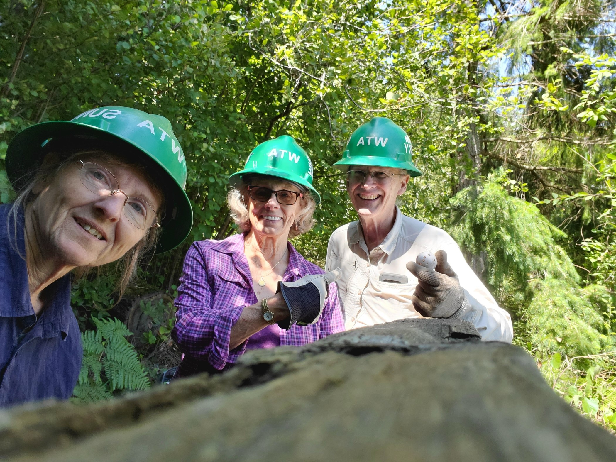 Cornelia Remy in 2021 working at Point Defiance Park with George Potter