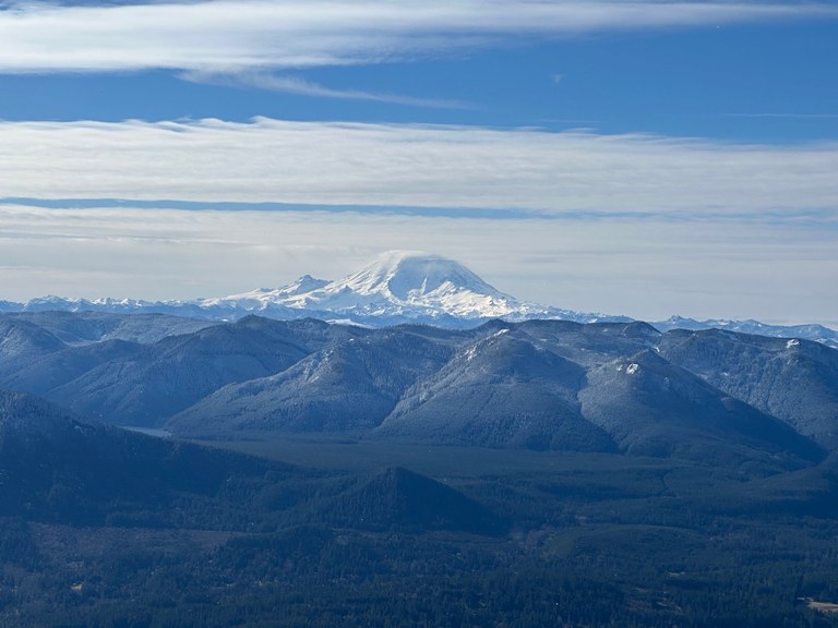 Rainier on a sunny day