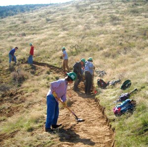Badger Mtn work party 