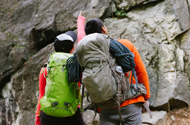 Tess decided to learn the skills she needed to get to high places. Photo by Erik Haugen-Goodman