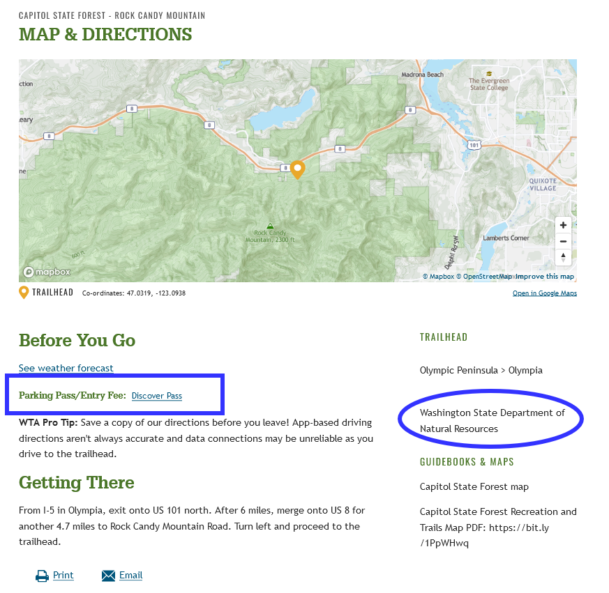 Hiking Guide land managers