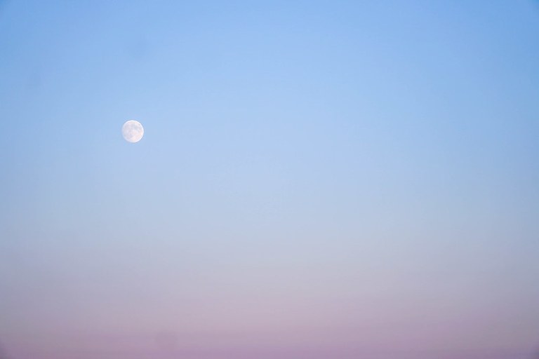 Sky and moon by Britt Le