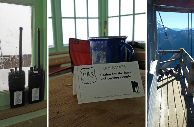 Spending the weekend talking to hikers and helping arrange the lookout for the 2016 season was a fun and rewarding way to volunteer. Photos by Loren Drummond and Anna Roth. 