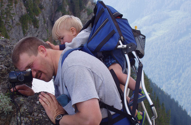 Packing your kids along for extra weight makes sunscreen reapplication easy! Photo by Darcy Mitchem.