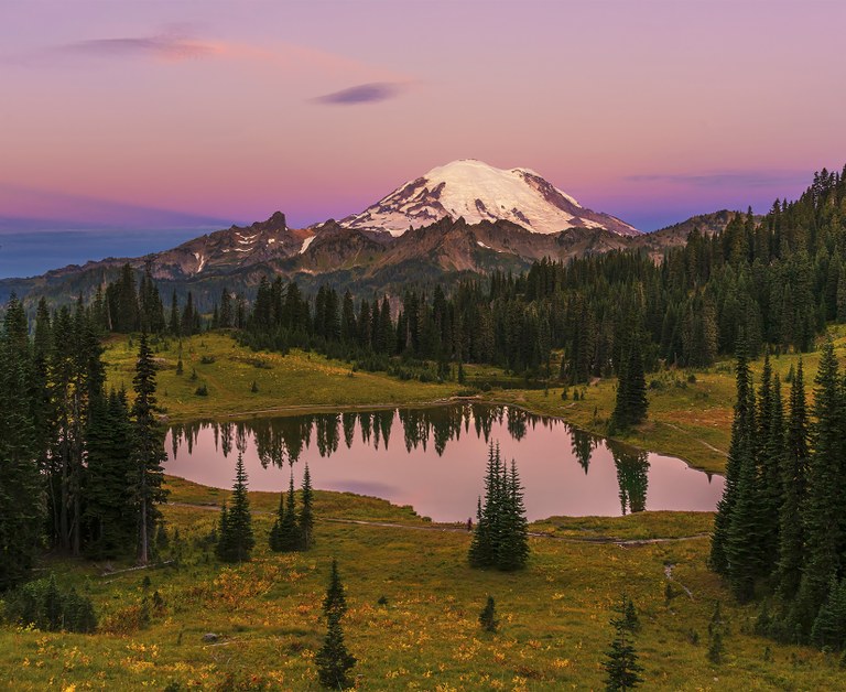 View of Mount Rainier from Tipsoo Lake trail near Chinook Pass by Svitlana Imnadze View of Mount Rainier from Tipsoo Lake trail near Chinook Pass by Svitlana Imnadze