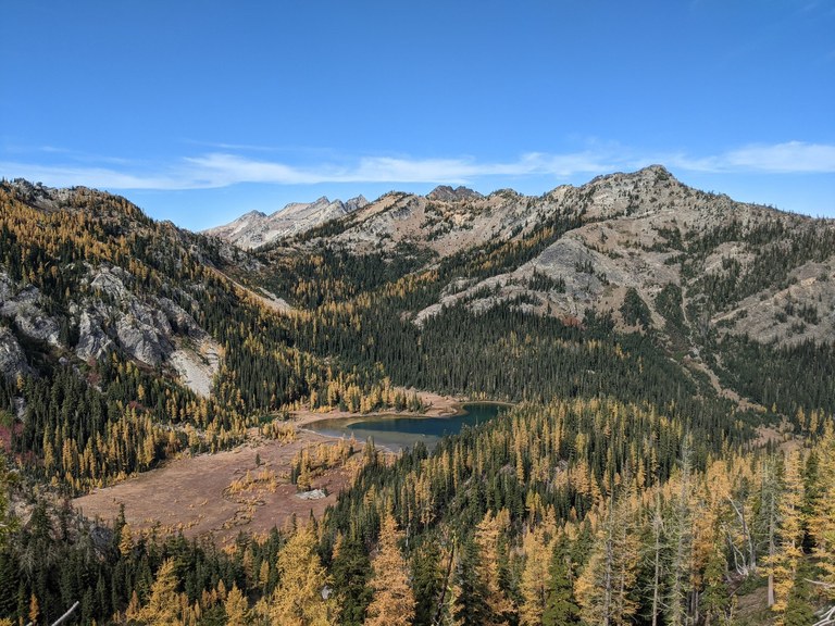 Larches showing off their yellow needles in the Entiat Valley.
