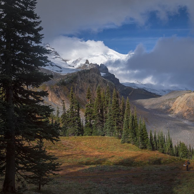 View from a Summerland backcountry camp by Nicette Quintero. 