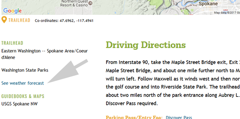 Link to NOAA forecast