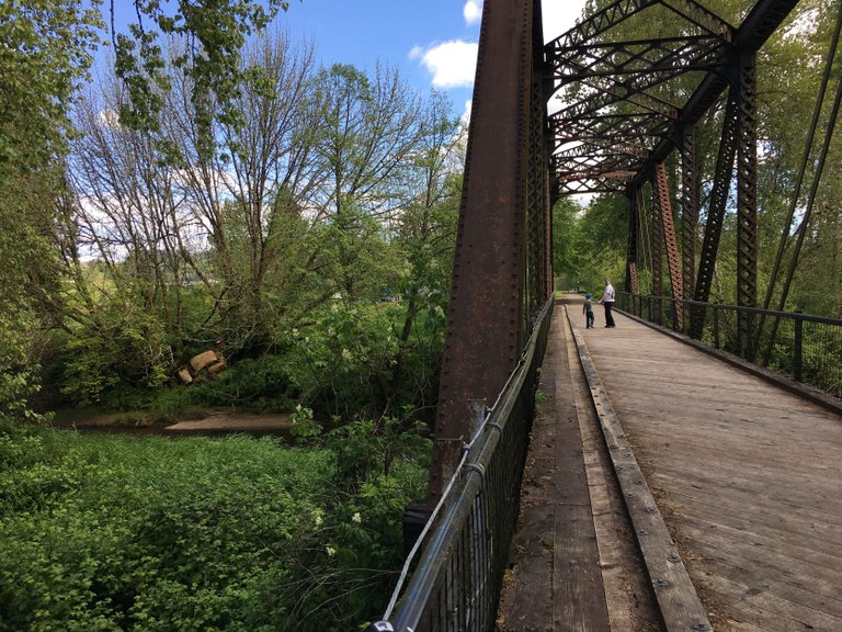 Trestle bridge on Willapa Hills State Park Trail. Photo by abbymrex.