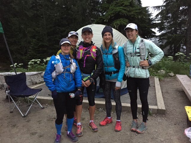 The Wonderwomen starting day two of the Wonderland Trail. Photo courtesy of Maureen Anderson. 