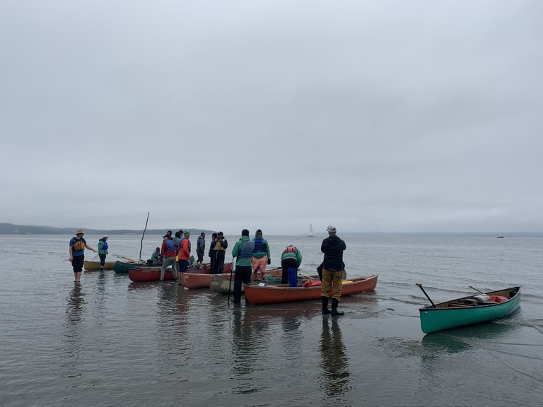 WS group about to head out on the water WS group about to head out on the water