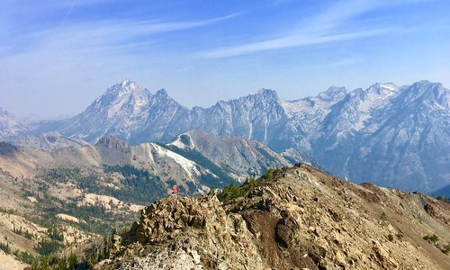 Hiker on Earl Peak in the Teanaway. Photo by Tequina Kane.