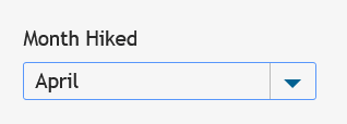 Trip report search filter by month