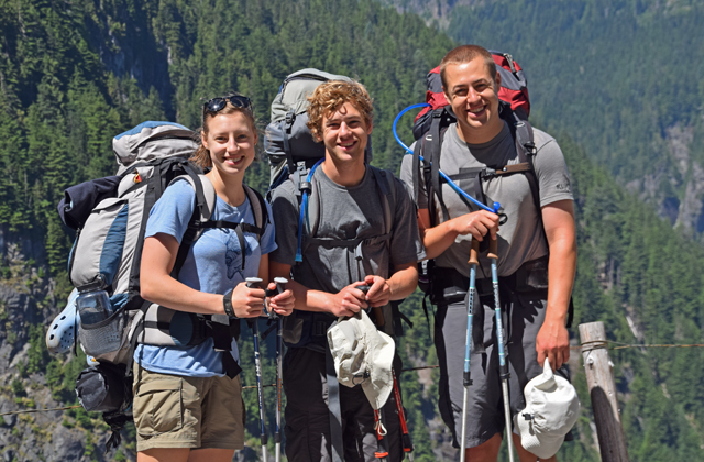 The Ponto children from the 2016 hike around the Wonderland. Photo courtesy Colleen Ponto. 