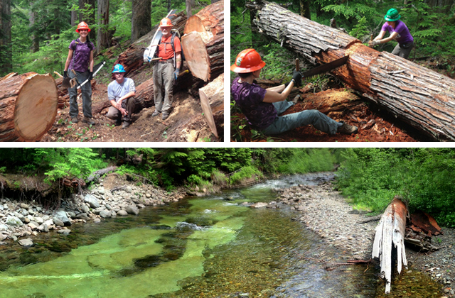 WTA's BCRT at Quartz Creek offers solitude and a chance to visit an infrequently visited part of the Dark Divide. Photos: Crosscut team - Megan Mackenzie. Quartz Creek -  Ryan Ojerio. 