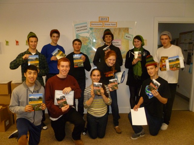 Youth Ambassadors at WTA's office as part of the ambassador training.