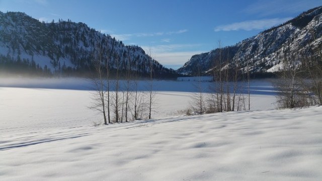 Alta Lake in winter. Photo by trip reporter selma&oasisinwenatchee. 