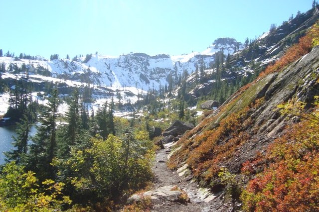 Fall turns to winter along the Chain Lakes Trail in Oct. 2013. Photo by AshGan
