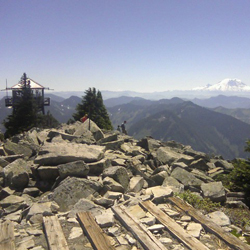 Granite mountain view of lookout