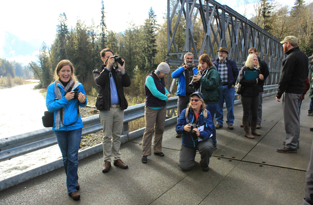 group on Boundary Bridge suiattle media tour Gary Paull