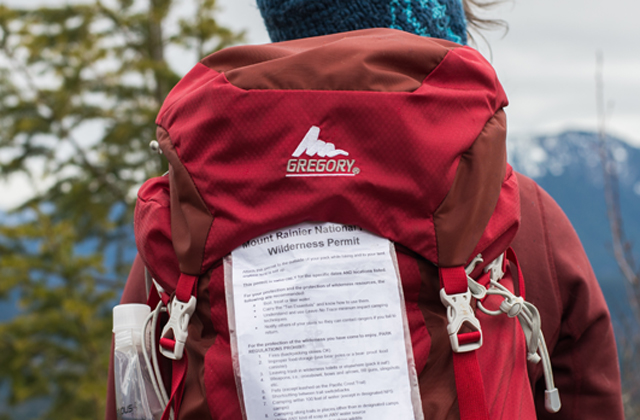 Mount Rainier Wilderness Permit. Photo by Erik Haugen-Goodman