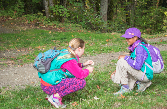 Girl Scouts at St. Edward State Park Archana Bhat Elena and Anishka enjoy a short hike at Saint Edwards State Park. Photo by Archana Bhat.
