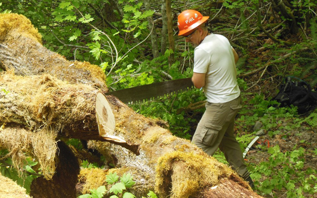 Crosscut with WTA for a couple of days on a weekend work party. Photo by Get High, Stay High. 