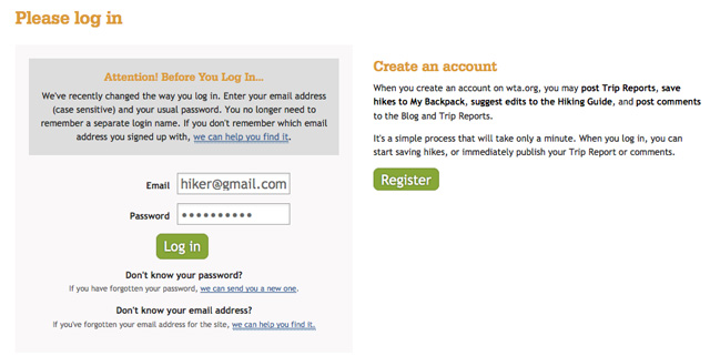 Please Log In wta.org