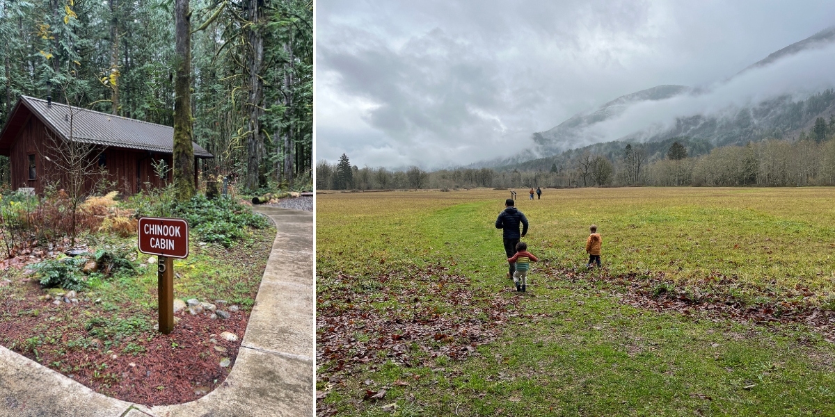 Cabin and trails in Rasar State Park