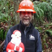 Richard takes some time with Santa during the end of the 2013 season. Photo by Jon Nishimura. 