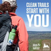 Pledge to keep trails clean. 
