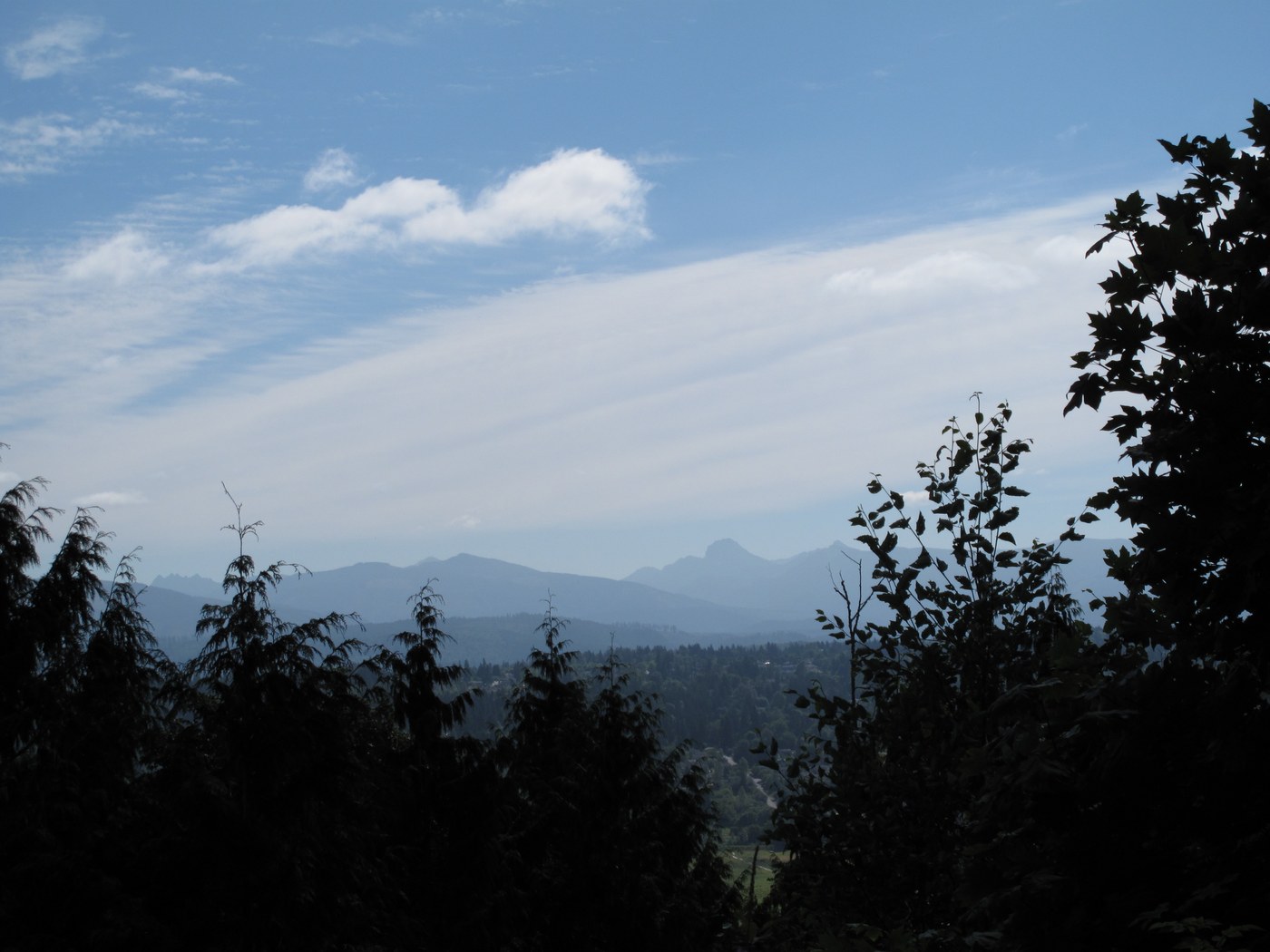 one of the views east over the Snoqualmie valley towards the Cascades