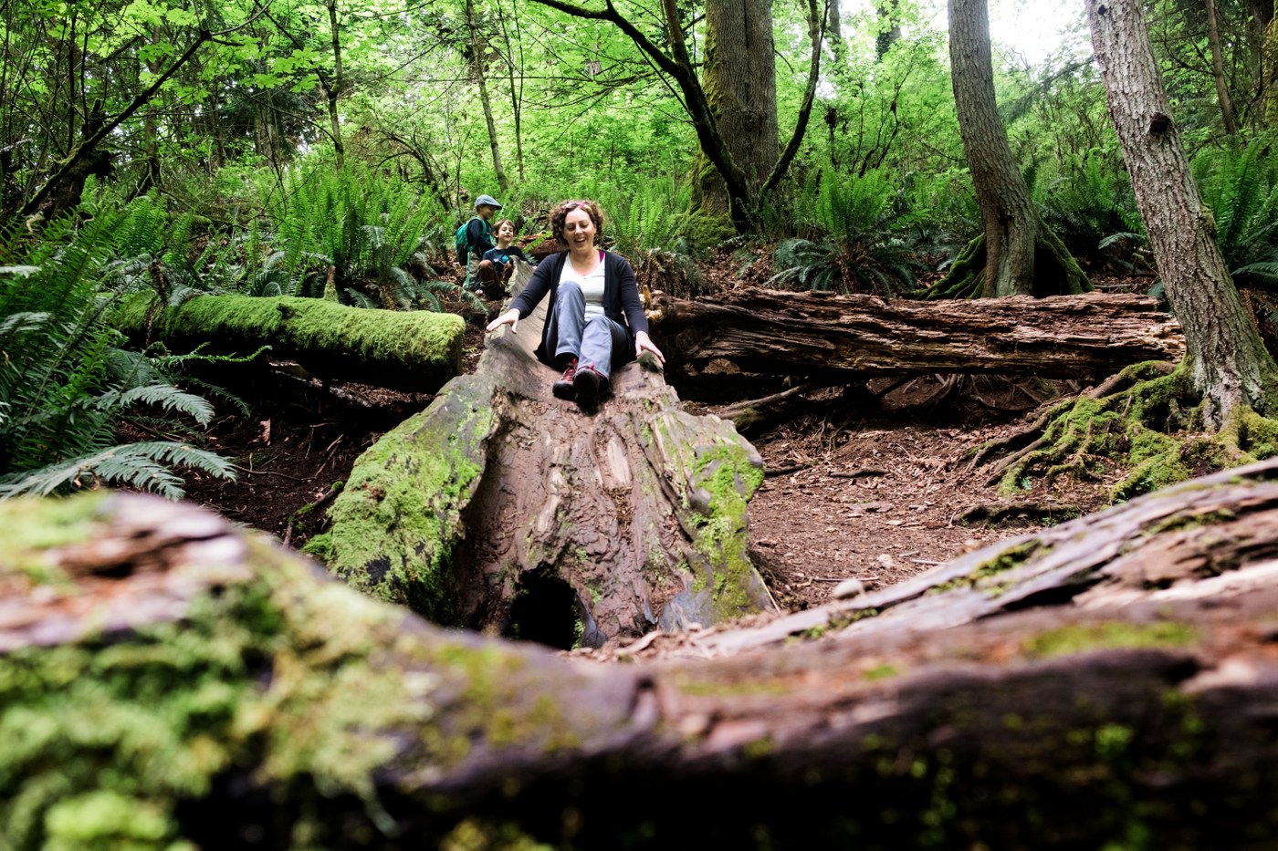 Log slide!