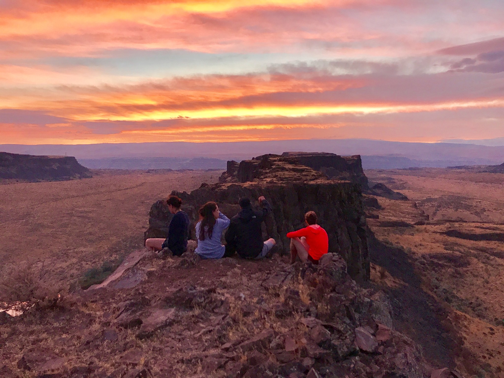 Sunset looking over Ancient Lakes