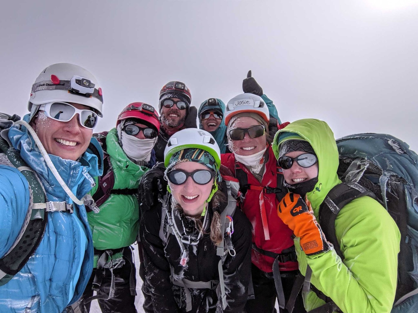 Group summit selfie