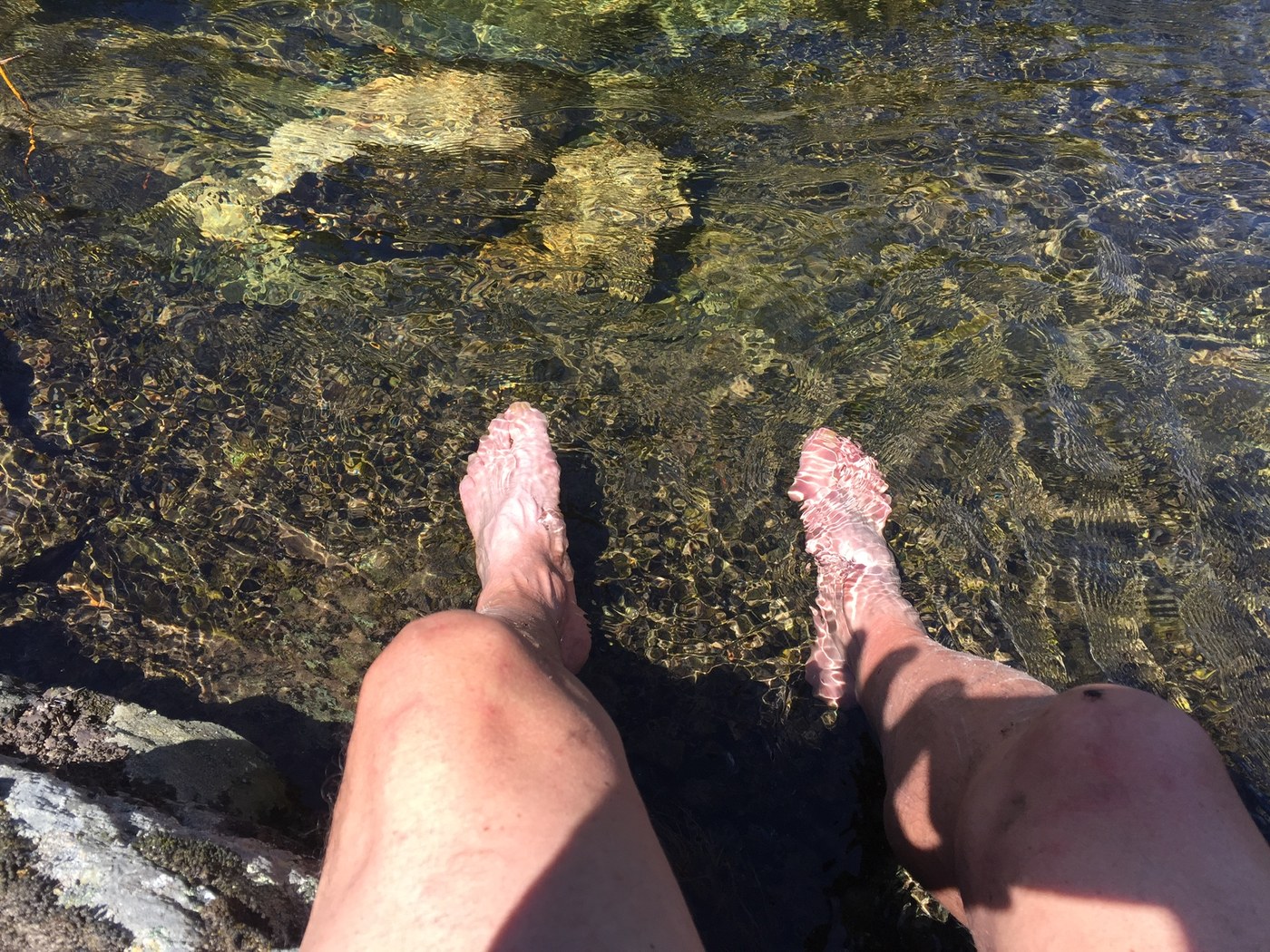 Cold water.