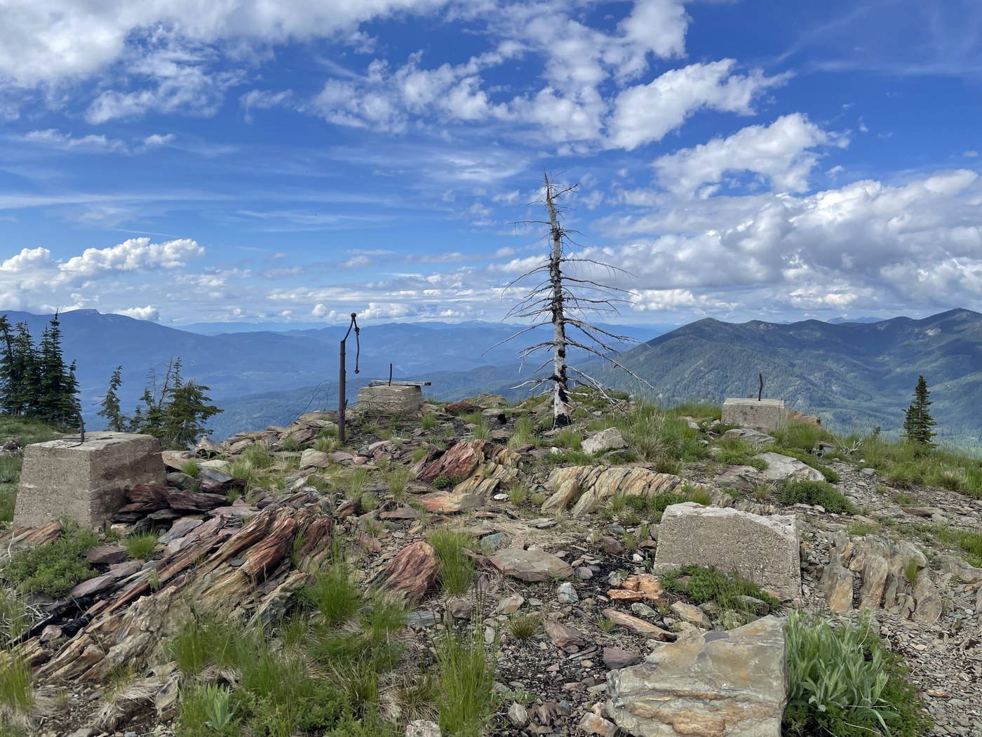 Lookout Footings on Hall Mtn.