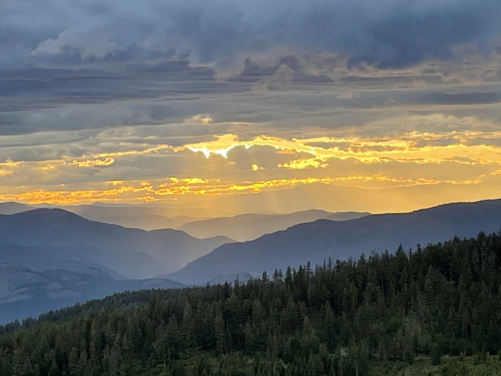 The view from where I car-camped on nearby Tonasket Mountain.