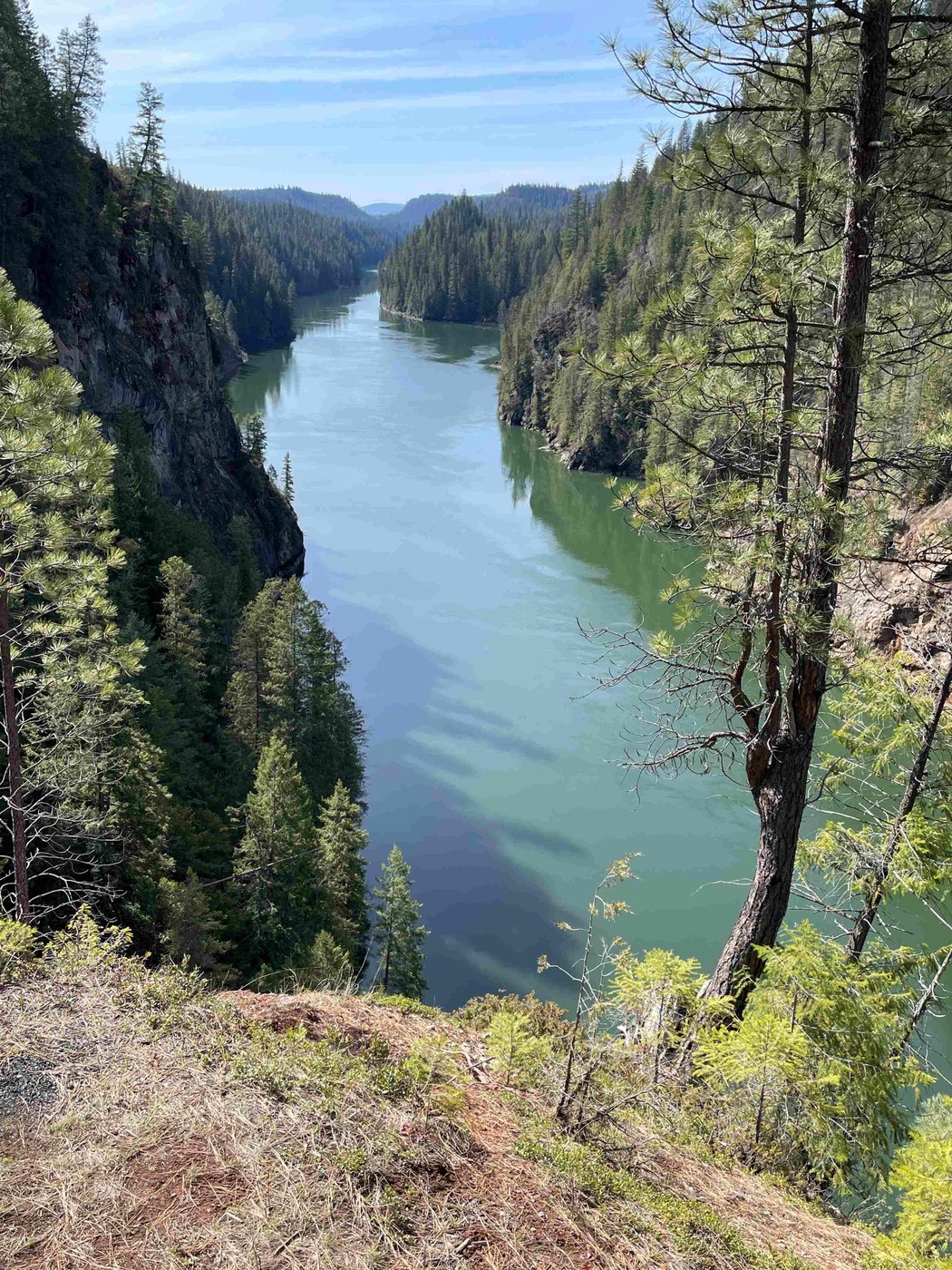 My lunch view from Riverside Canyon Overlook!