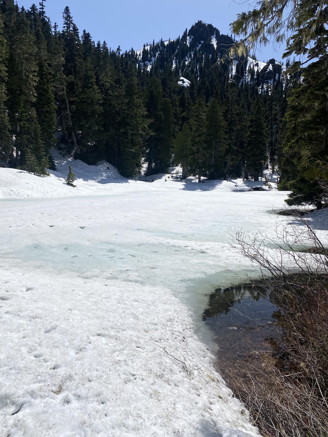 Valhalla Peak with Harrison Lake in the foreground