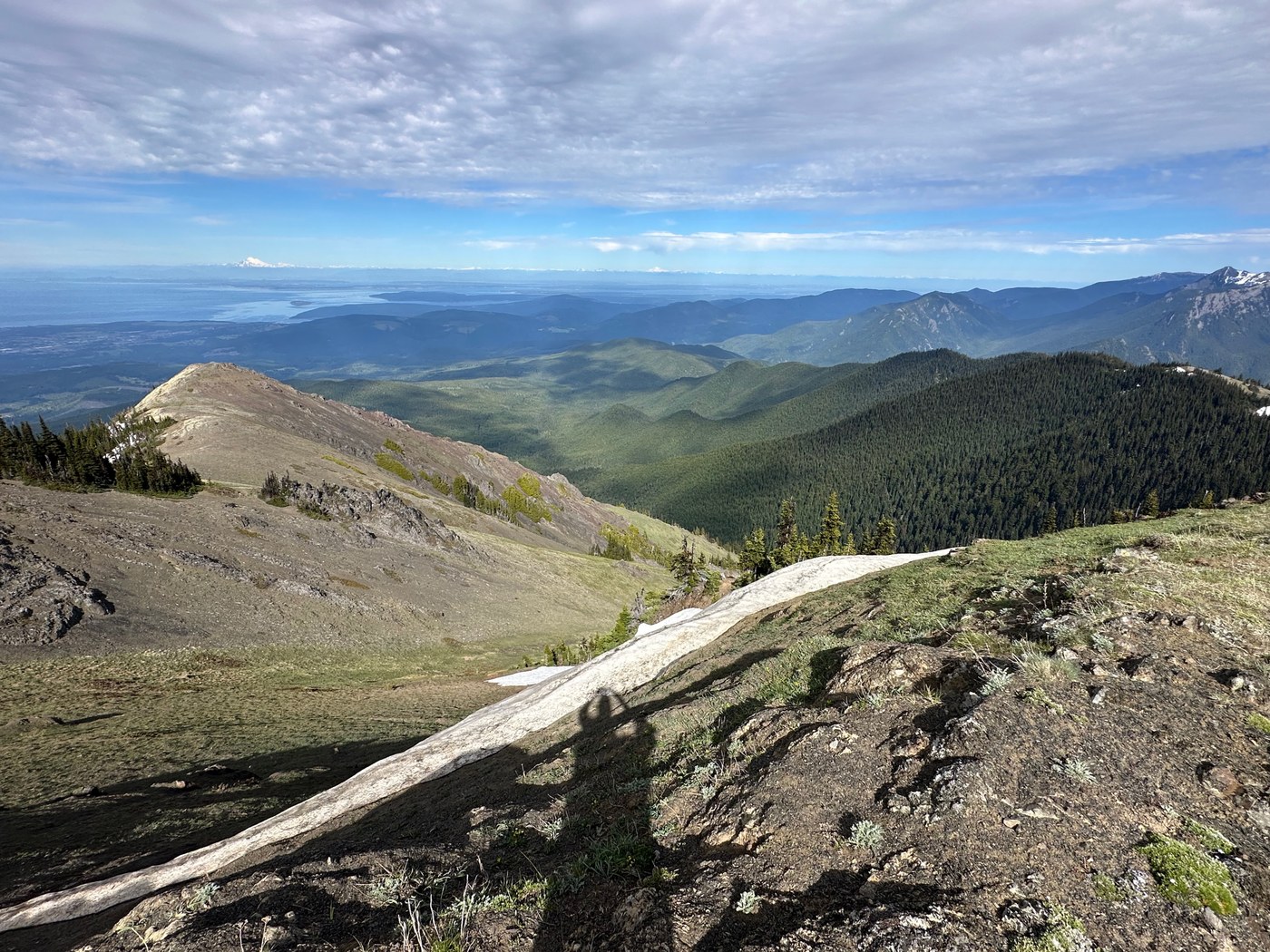Looking East from Blue Mountain - Mt. Baker in the distance.
