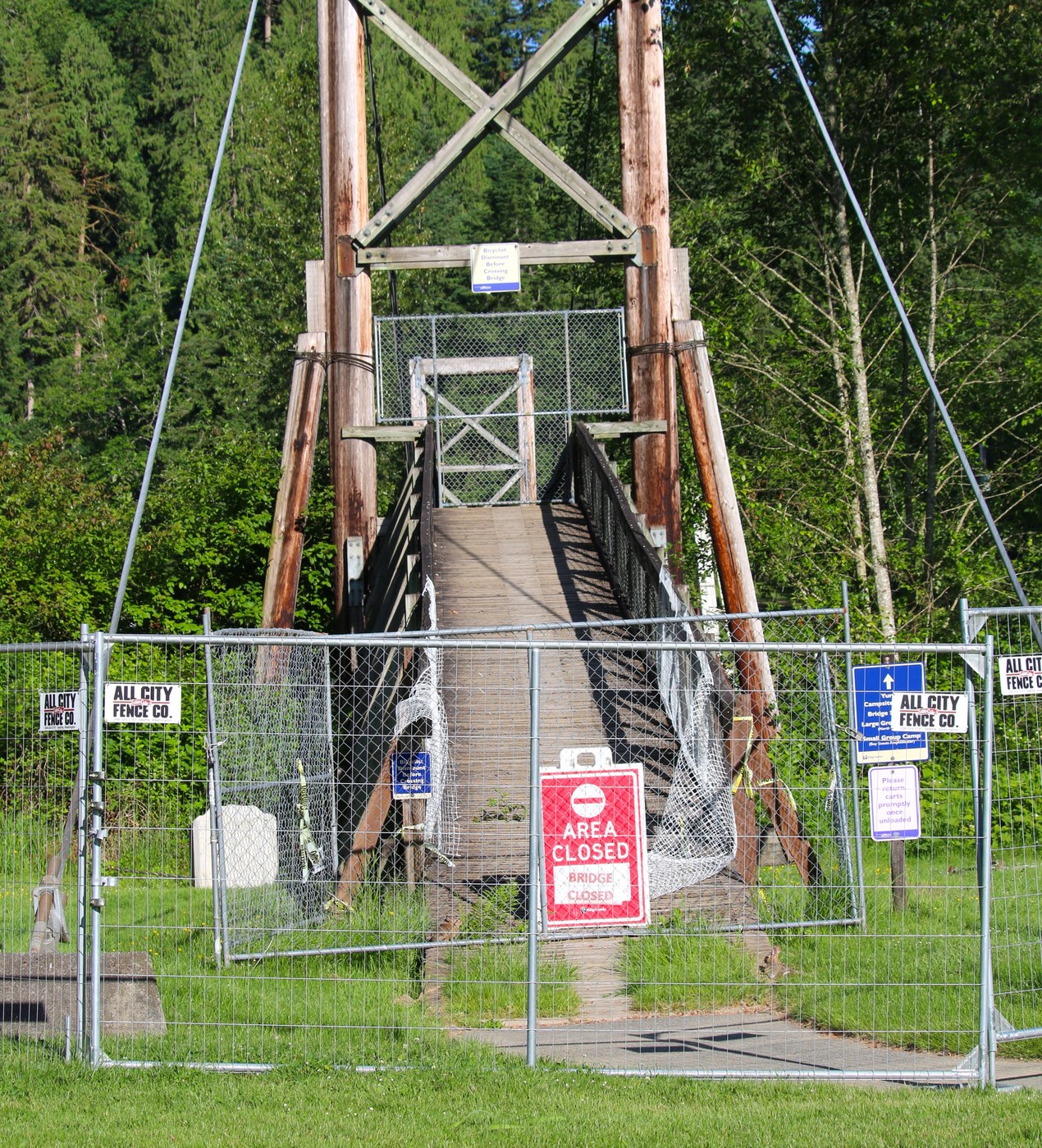bridge still closed for now