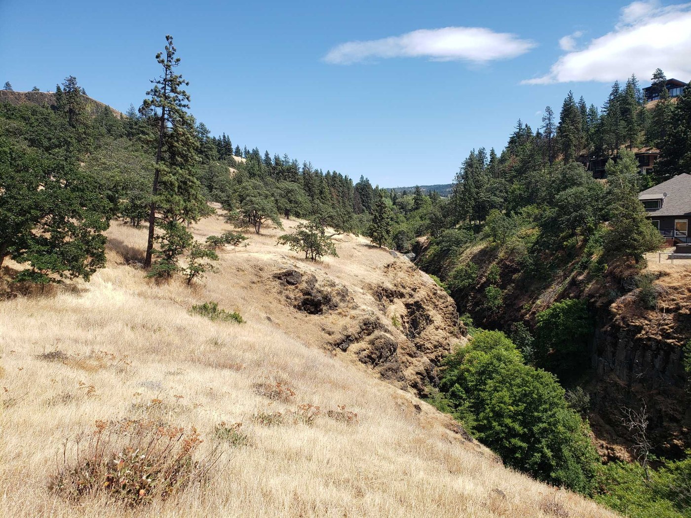 Mosier Creek Falls and Mosier Plateau by nwroth