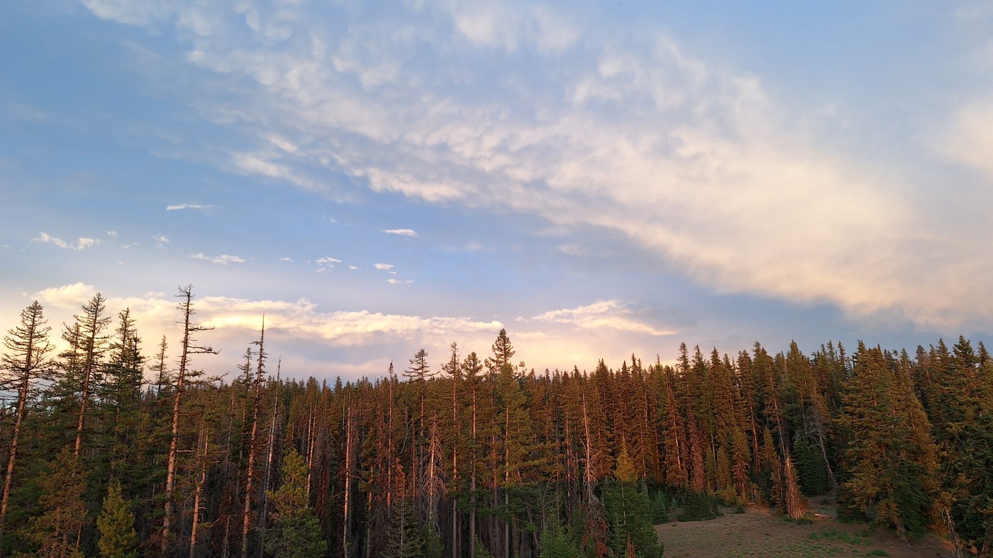 Incredible sunset from the Mt Misery trail.