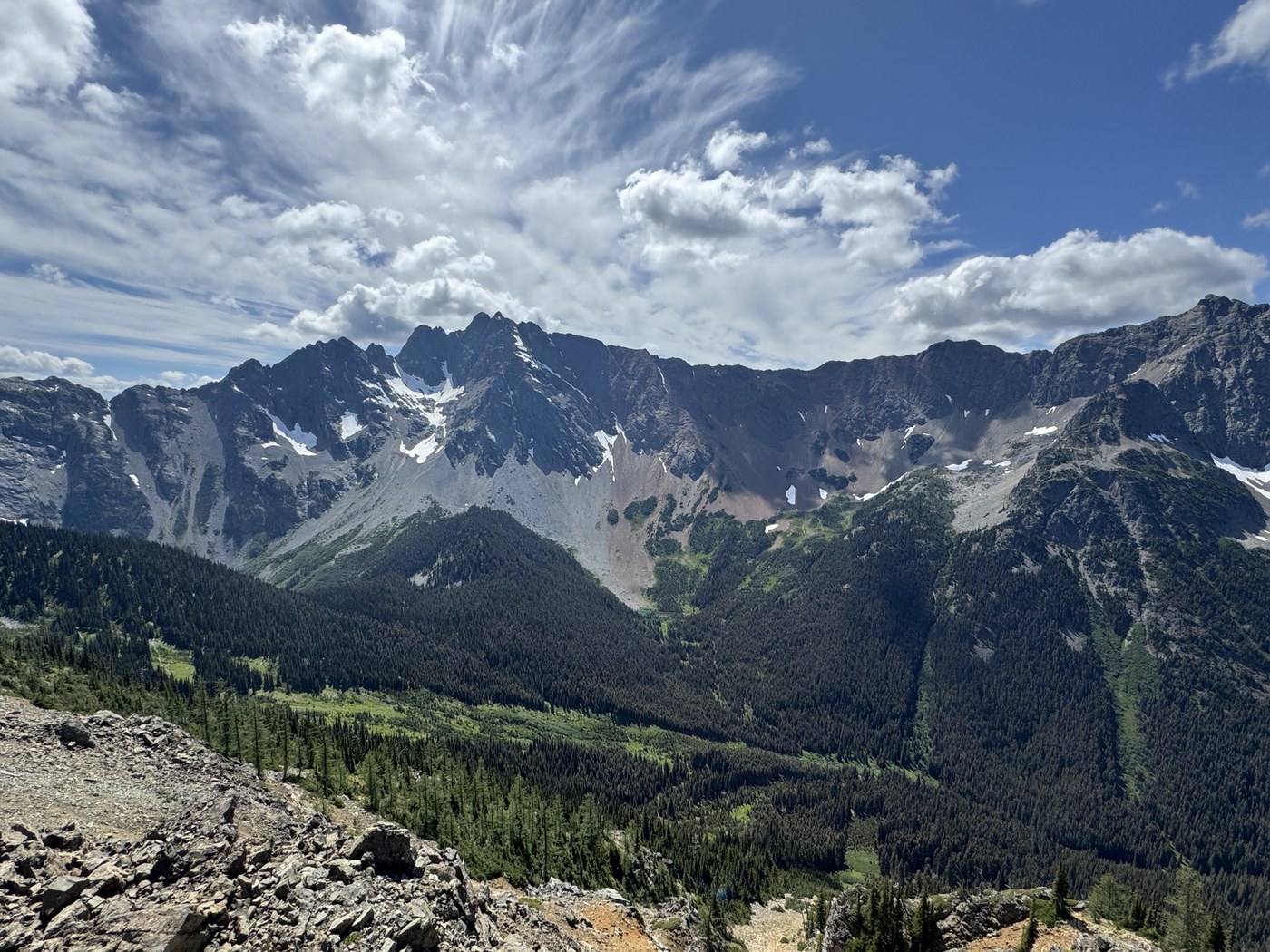 View of Glacier Pass and Surrounding Peaks from near Grasshopper Pass