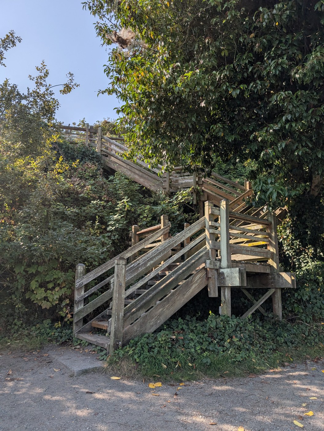 Stairs down to the park