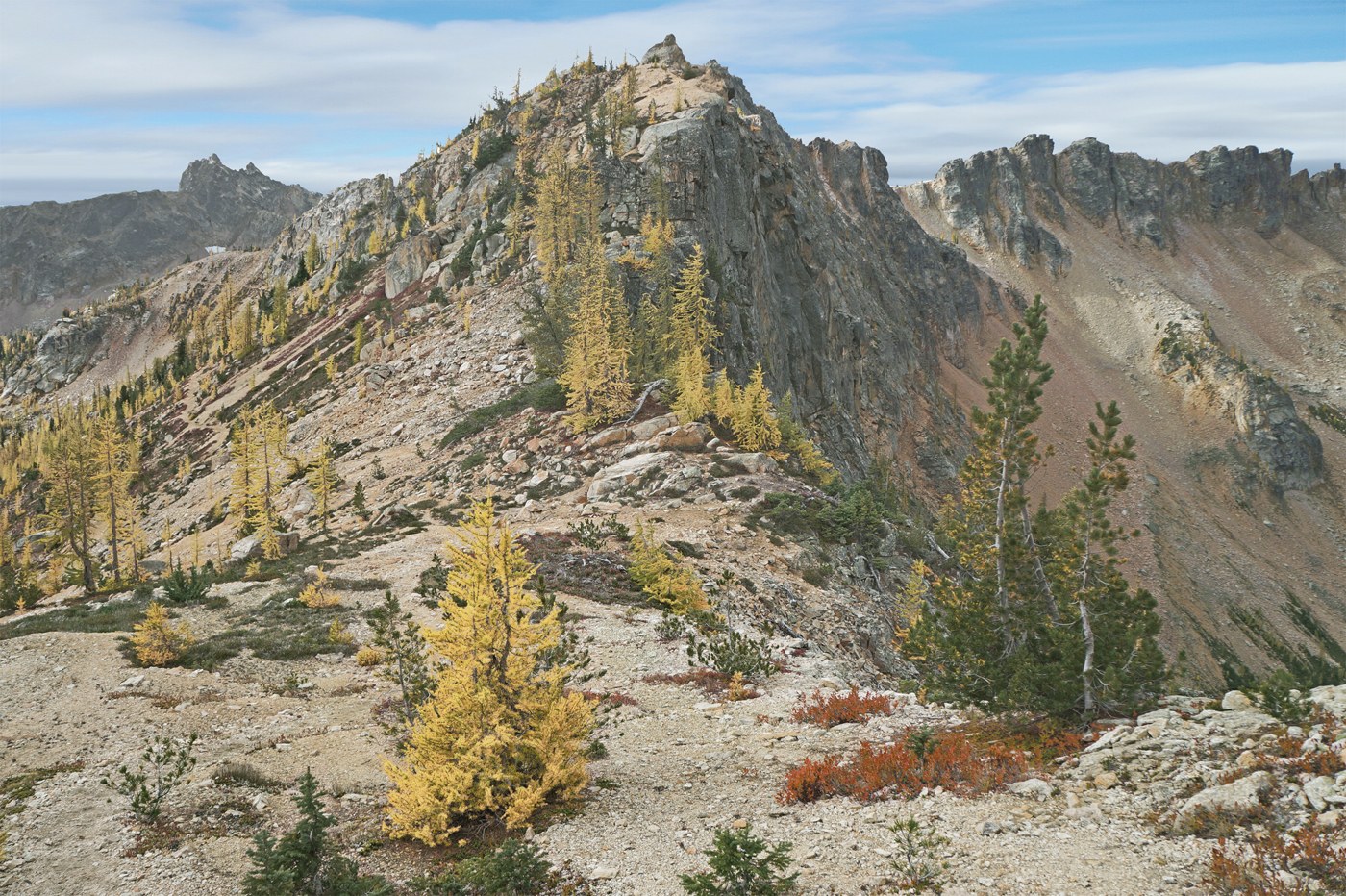 view south from rocky knob overlooking Granite Pass